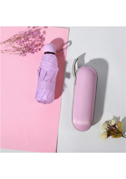 Uv Korumalı Portatif Katlanabilir Şemsiye – Su Geçirmez, Özel Kılıflı, Güneş ve Yağmur Için Kompakt Tasarı