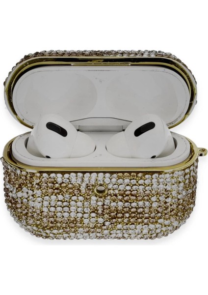 Newface Airpods Pro 2 (2.nesil) Klor Taşlı Kılıf - Desen 6