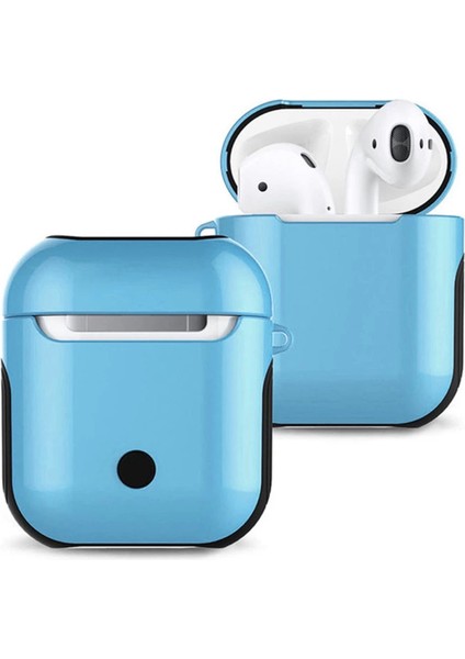 Airpods 2 (2.nesil) 3in1 Kılıf - Mavi