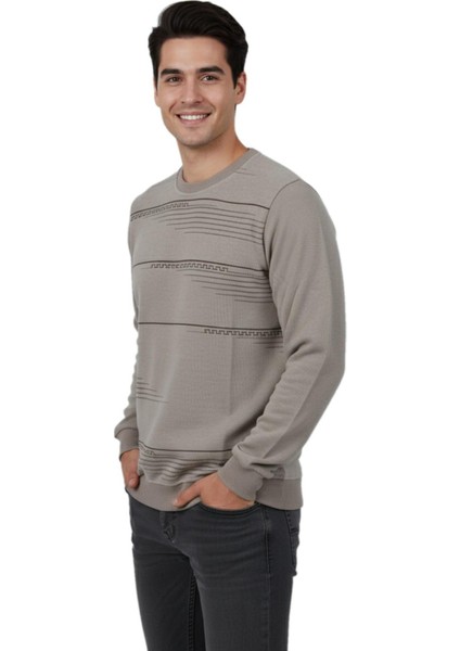 Erkek Sıfır Yaka Sweatshirt BGL-ST04863 fiyatları