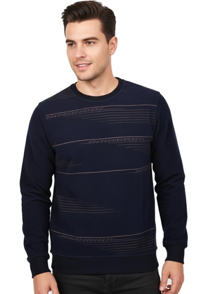 Erkek Sıfır Yaka Sweatshirt BGL-ST04863