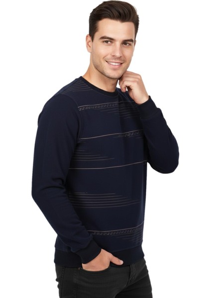 Erkek Sıfır Yaka Sweatshirt BGL-ST04863 fiyatları