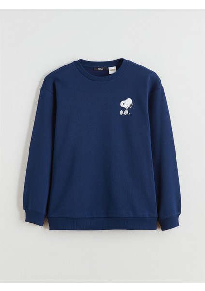 Yeni Sezon Snoopy Baskılı Oversize Kadın Kalın Sweatshirt indirimleri