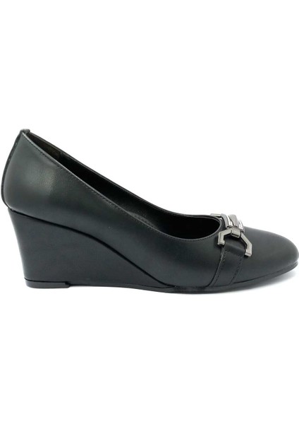312213 Siyah Dolgu Taban Kadın Ayakkabı fırsatları