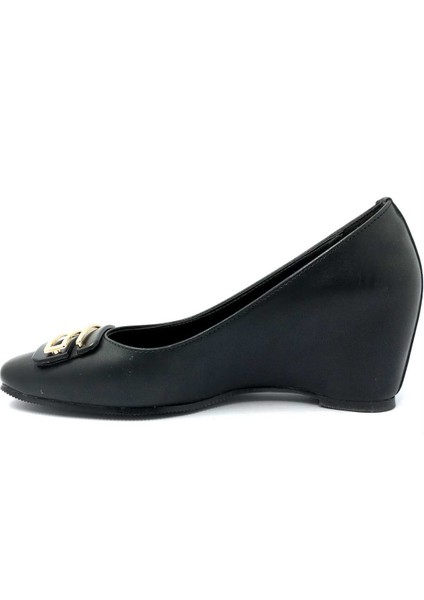 312216. Siyah Dolgu Taban Kadın Ayakkabı indirimleri