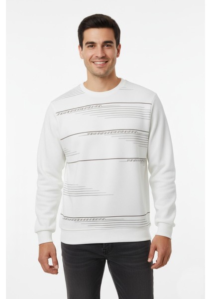 Erkek Sıfır Yaka Sweatshirt BGL-ST04863