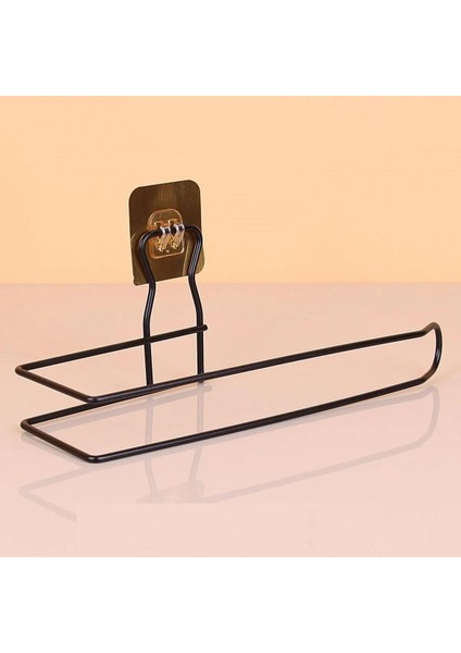 Kendiliğinden Yapışkanlı Krom Paslanmaz Metal Havlu Kağıtlık Aparatı (5358)