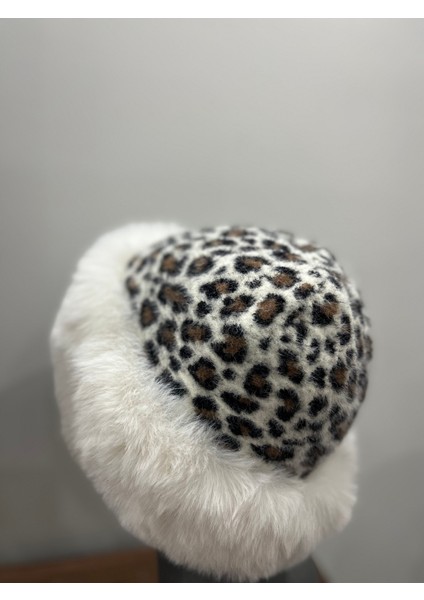 Kadın Leopar Kalpak – Yumuşak Kürklü Kışlık Şapka (58-60 Cm) fiyatları