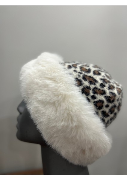 Kadın Leopar Kalpak – Yumuşak Kürklü Kışlık Şapka (58-60 Cm) modelleri