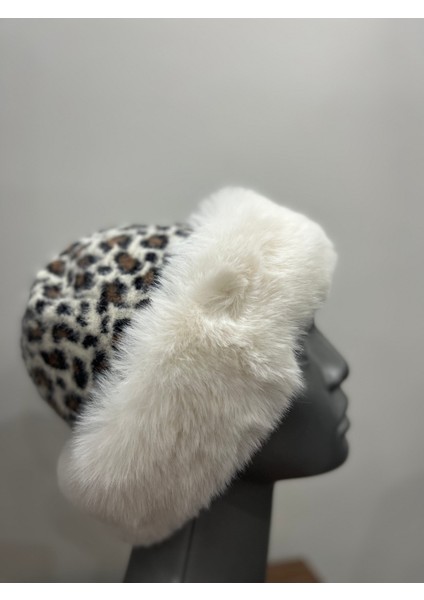 Kadın Leopar Kalpak – Yumuşak Kürklü Kışlık Şapka (58-60 Cm) fırsatları