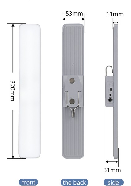 Kumandalı - Zaman - Işık Gücü Ayarlı Metal Askılı - USB Şarjlı Lamba Fener 20SMD LED (5358) fiyatları