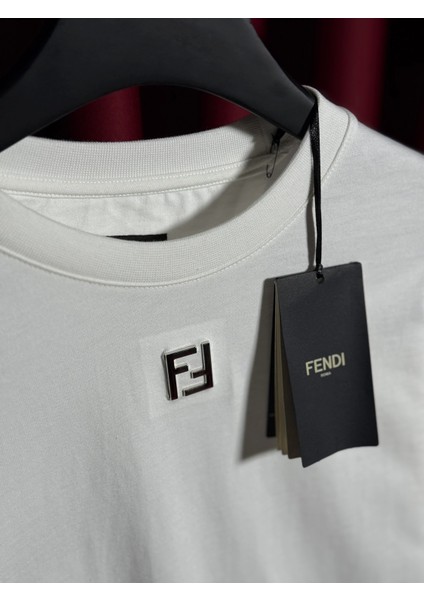 Beyaz Erkek T-Shirt - Trend Stil Serisi Logo Baskılı fiyatları