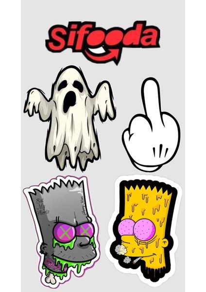 Popüler Telefon Laptop Notebook Tablet Defter Matara Stiker Etiket ST7028