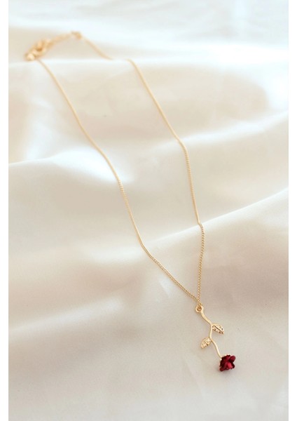 Bfs Kırmızı Gül Figürlü Kolye fiyatları