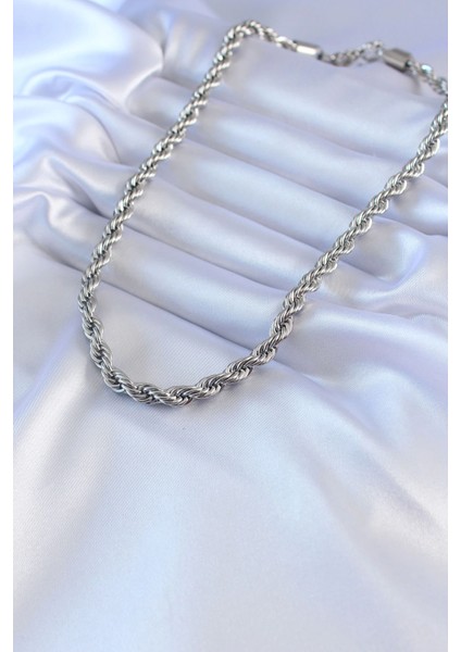 Bfs 316L Çelik Gümüş Renk Burgu Model 45 cm Kadın Kolye fiyatları