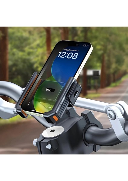 Gidon Bağlantılı Bisiklet Motosiklet Için Esnek Abs 4-7.8″ Inç Telefon Tutucu 360° Dönebilen Tasarım modelleri