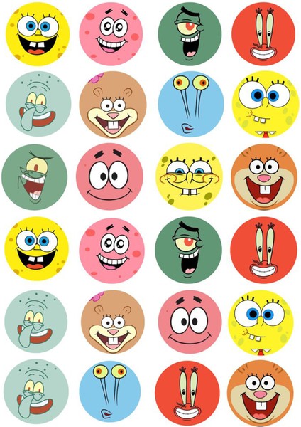 Sünger Bob Telefon Laptop Notebook Tablet Defter Matara Stiker Etiket ST7116