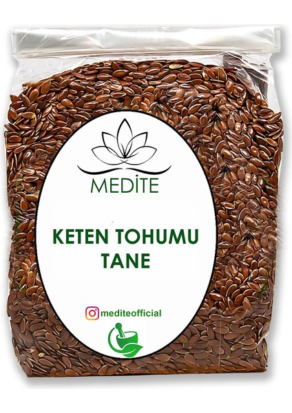 Doğal Keten Tohumu Tane (Linum Usitatissimum) Yeni Hasat 1000GR