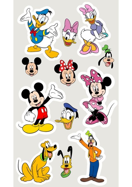 Karışık Anime Karakterler Telefon Laptop Notebook Tablet Defter Matara Stiker Etiket ST7046