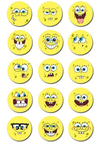 Sünger Bob Telefon Laptop Notebook Tablet Defter Matara Stiker Etiket ST7056