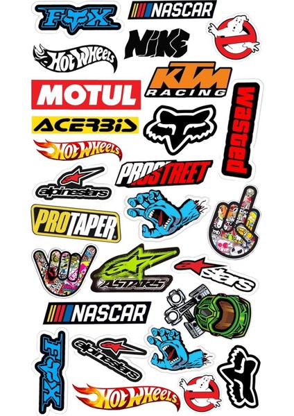 Motosiklet Telefon Laptop Notebook Tablet Defter Matara Stiker Etiket ST7043