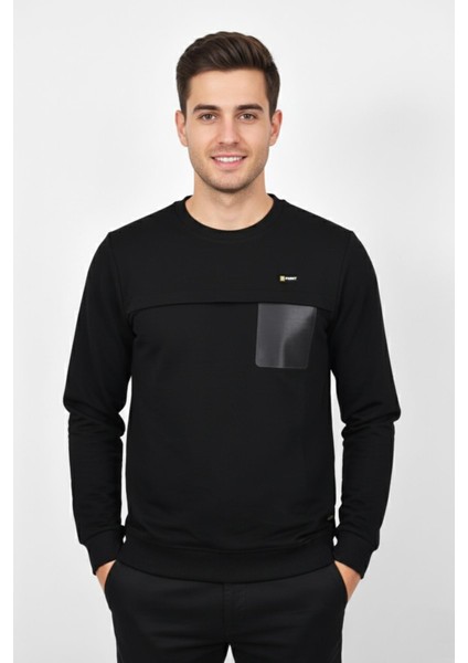 Erkek Mevsimlik Sıfır Yaka Sweatshirt BGL-ST04864