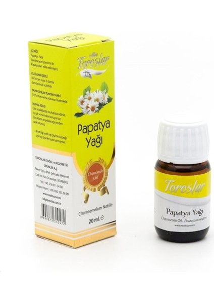 Toroslar Papatya Yağı 20 ml