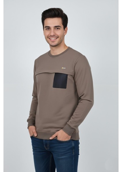 Erkek Mevsimlik Sıfır Yaka Sweatshirt BGL-ST04864 fiyatları