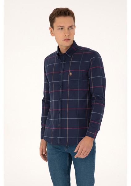 Erkek Lacivert Gömlek Desenli 50315916-VR033 modelleri
