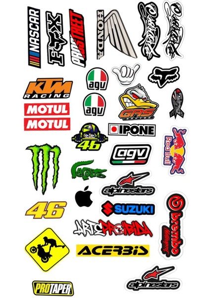Motosiklet Telefon Laptop Notebook Tablet Defter Matara Stiker Etiket ST7016