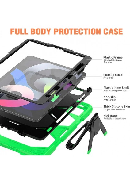 Ieg iPad Pro 11 (2020) Kılıf Griffin Tablet Kapak - Yeşil modelleri