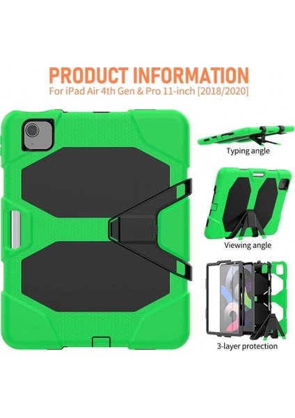 Ieg iPad Pro 11 (2020) Kılıf Griffin Tablet Kapak - Yeşil fırsatları