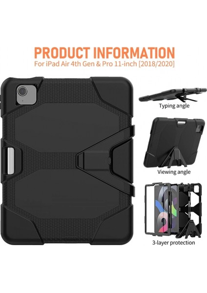 Ieg iPad Pro 11 (2020) Kılıf Griffin Tablet Kapak - Siyah fırsatları