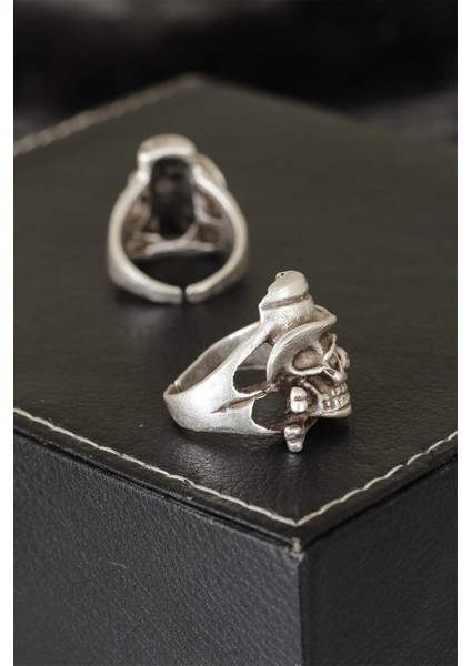 Bfs Kuru Kafa Tasarımlı Eskitme Gümüş Renkli Ayarlamalı Model Erkek Yüzük fiyatları