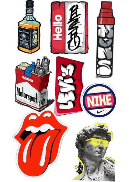 Popüler Telefon Laptop Notebook Tablet Defter Matara Stiker Etiket ST7027