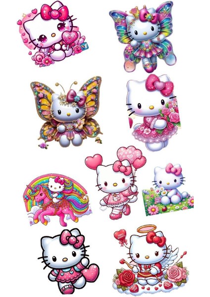 Hello Kitty Telefon Laptop Notebook Tablet Defter Matara Stiker Etiket ST7074