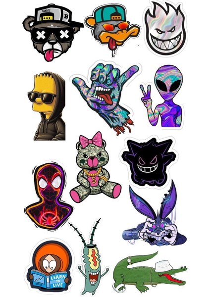 Popüler Telefon Laptop Notebook Tablet Defter Matara Stiker Etiket ST7057