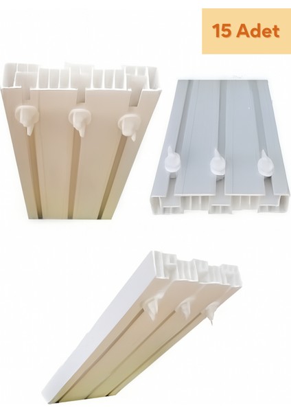 Tül Perde Korniş Sonu, Perde Korniş Stoperi Finali, Korniş Sıkıştırma Kapama, Perde Kilidi 15 Adet