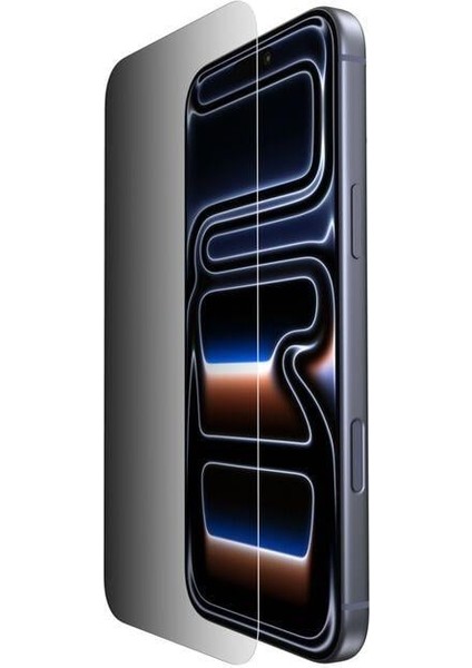 OVA214HQ Screenforce Invisiglass Privacy iPhone 17 Pro Max Uyumlu (Kolay Hizalama Kitli) Temperli Cam Ekran Koruyucu