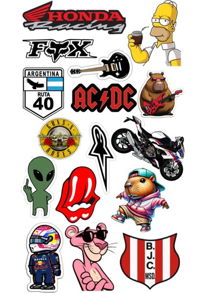 Motosiklet Telefon Laptop Notebook Tablet Defter Matara Stiker Etiket ST7001