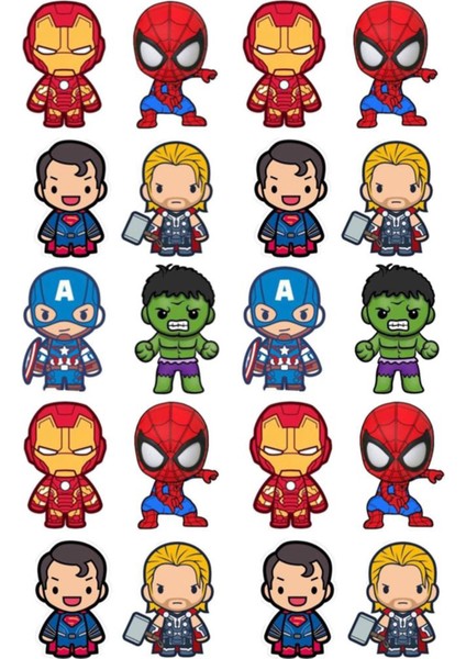 Baby Süper Kahramanlar Telefon Laptop Notebook Tablet Defter Matara Stiker Etiket ST7039