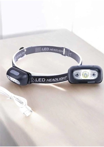 Bfs Kafa Lambası Kamp Lambası Sensörlü Şarjlı Ayarlanabilir fırsatları