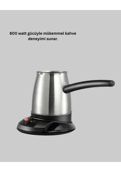 Bfs 800W Paslanmaz Elektrikli Cezve Gizli Rezistans ve Ergonomik Kulp modelleri