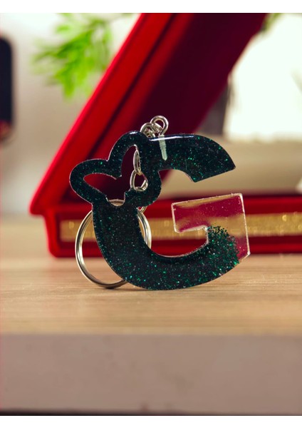 Harfli Anahtarlık Elyapımı Epoksi Anahtarlık Kişiye Özel Hediyelik Ürün Kelebek Desenli Anahtarlık Mağzamızda Tüm Harfler Mevcuttur. fiyatları