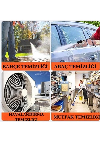 Bfs Şarjlı ve Yüksek Basınçlı Oto Yıkama Makinesi ve Sulama Tabancası Bahçe Yıkama Makinesi
