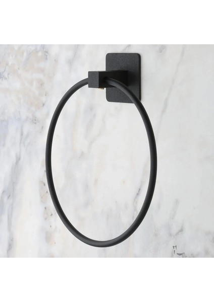 Kendiliğinden Yapışkanlı Siyah Paslanmaz Metal Yuvarlak Havluluk fiyatları