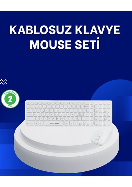 Bfs Ofis ve Ev Kullanımı Için Kablosuz Klavye Fare Seti - Ergonomik ve Pratik