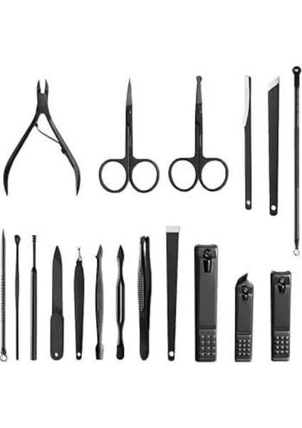 Bfs 17 Parça Manikür Seti El ve Ayak Bakımı Törpü Cımbız Tırnak Temizleme modelleri