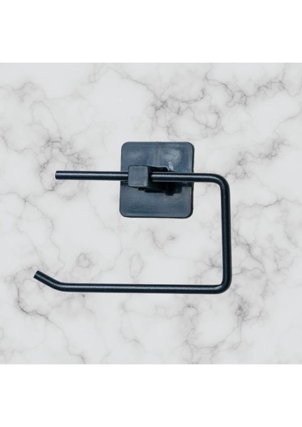 Kendiliğinden Yapışkanlı Siyah Paslanmaz Metal Kapaksız Tuvalet Kağıtlığı Aparatı fiyatları