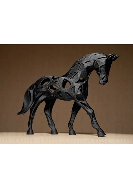 Içi Boş At Heykeli | Modern Dekoratif At Figürü | Ev ve Ofis Masa Üstü Süs | 15CM